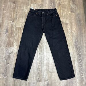 Vintage Levi’s 505 Jeans Men’s 35x32 Black Denim Button Fly Straight Leg